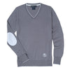 Essex Classics Trey V-Neck Sweater - Slate Grey - Equestrian Chic Boutique