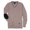 Essex Classics Trey V-Neck Sweater - Taupe - Equestrian Chic Boutique