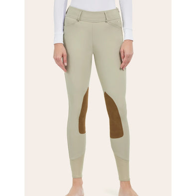 RJ Classics BELMONT Mid Rise Side Zip Euroseat Breech - Sand - Equestrian Chic Boutique