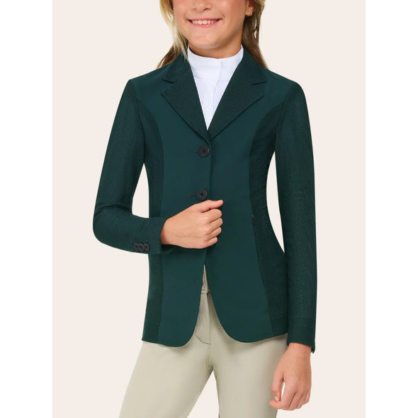 RJ Classics Harmony Jr 2.0 Girls Mesh Show Coat - Green Gables - Equestrian Chic Boutique