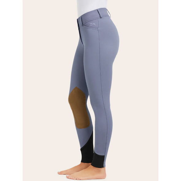 RJ Classics Gracie Ladies Knee Patch Breech - Blue Granite - Equestrian Chic Boutique