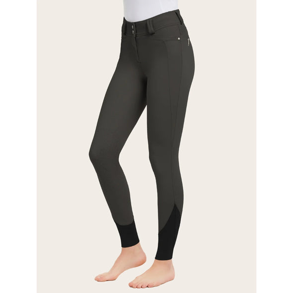 RJ Classics Hayden Silicone Knee Patch Breech - Black Olive - Equestrian Chic Boutique