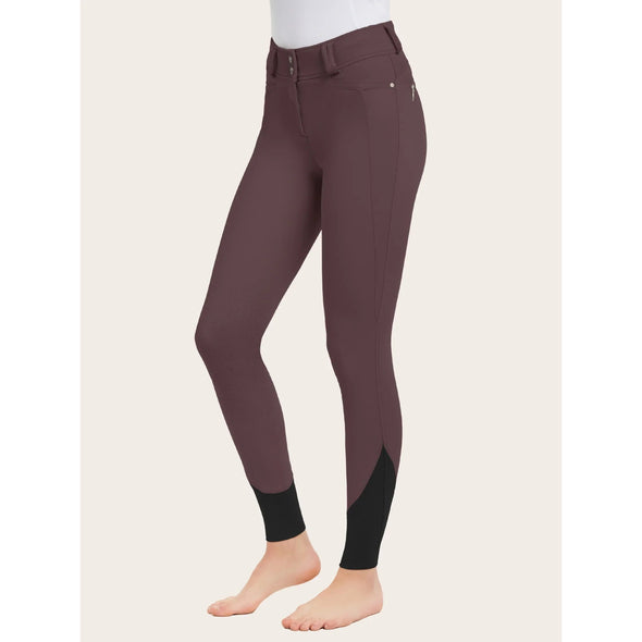 RJ Classics Hayden Silicone Knee Patch Breech - Grape Wine - Equestrian Chic Boutique