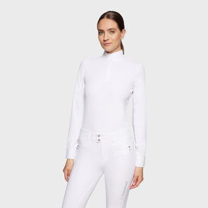 Samshield Juline Ladies Show Shirt - White - Equestrian Chic Boutique