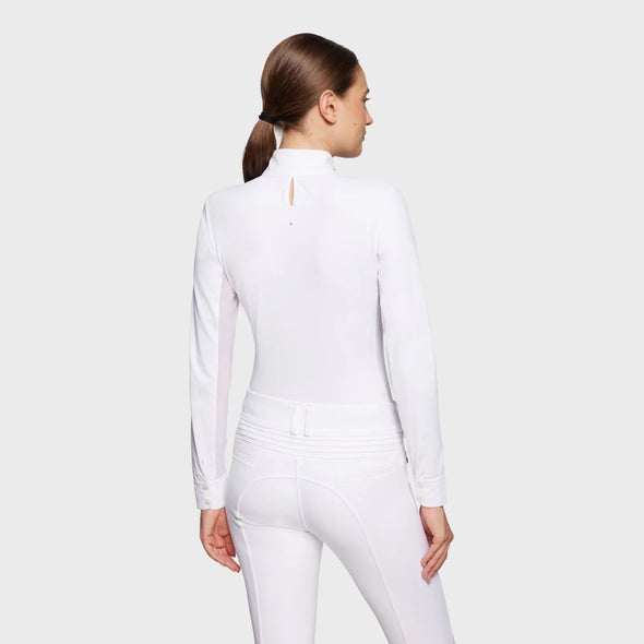 Samshield Juline Ladies Show Shirt - White - Equestrian Chic Boutique