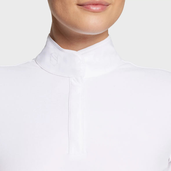 Samshield Juline Ladies Show Shirt - White - Equestrian Chic Boutique