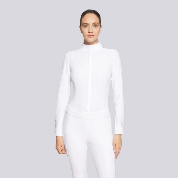 Samshield Lucia Sport Ladies Show Shirt - White - Equestrian Chic Boutique