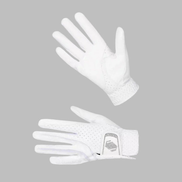 Samshield V-Skin Swarovski Gloves - White - Equestrian Chic Boutique